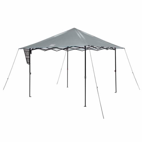 Coleman 19 RoadTrip Propane Griddle & OneSource 10x10 LED Canopy Shelter Tent Perspective: top