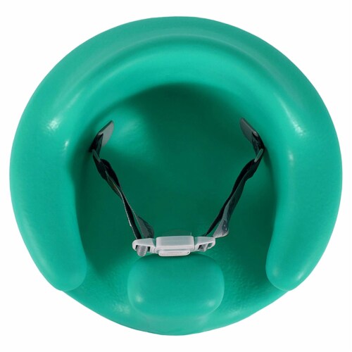 Bumbo Baby Soft Foam Wide Floor Seat w/3 Point Adjustable Harness, Aqua (2 Pack) Perspective: top