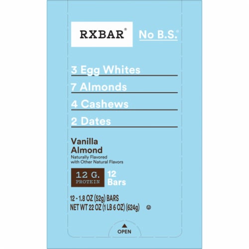 RXBAR® Vanilla Almond Protein Bars Perspective: top