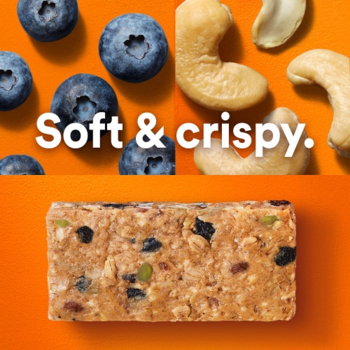 RXBAR Nut Butter and Oat Blueberry Cashew Butter Protein Bars Perspective: top