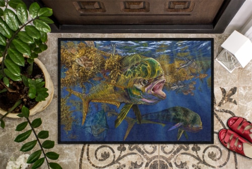 Carolines Treasures  JMA2013JMAT Seaweed Salad Mahi Indoor or Outdoor Mat 24x36 Perspective: top