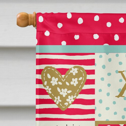 Carolines Treasures CK5091CHF Bombay Cat Love House Flag, Red Perspective: top