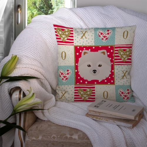 Postage Stamps Pillow – Meadow Blu