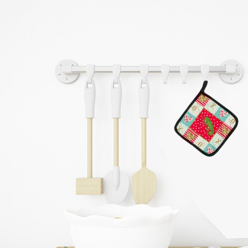 Carolines Treasures CK5531PTHD Chameleon Pair of Pot Holders, Red Perspective: top