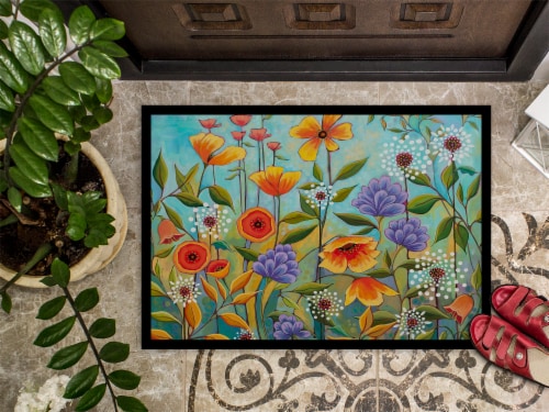 Carolines Treasures PPD3016JMAT Fresh Air Flowers Doormat 24x36 Perspective: top