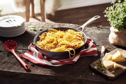 BALLARINI Rosso Silicone Spaghetti Spoon Perspective: top