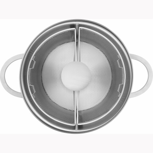 Ballarini 8-qt Stainless Steel Pasta Pot with Lid and Strainers Perspective: top