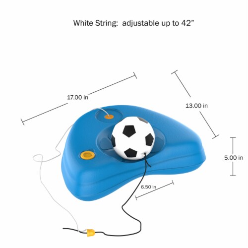 Soccer Rebounder-Reflex Training Set with Fillable Weighted Base, and Ball with Adjustable Perspective: top