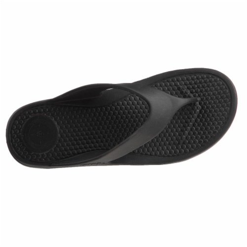 Totes Men's Sol Bounce Ara Thong - Black Perspective: top