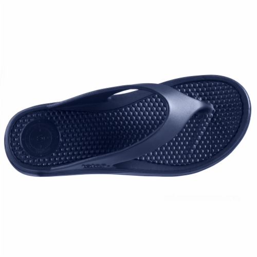 Totes Men's Sol Bounce Ara Thong - Navy Blue Perspective: top