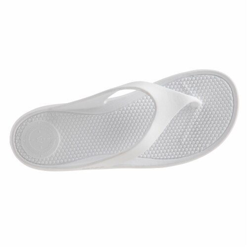 Totes® Women's Sol Bounce Ara Thong Sandals - White Perspective: top