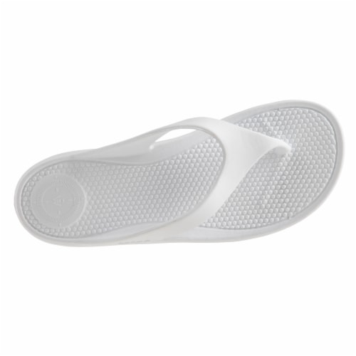 Totes Sol Bounce Ara Thong Flip Flops - White Perspective: top