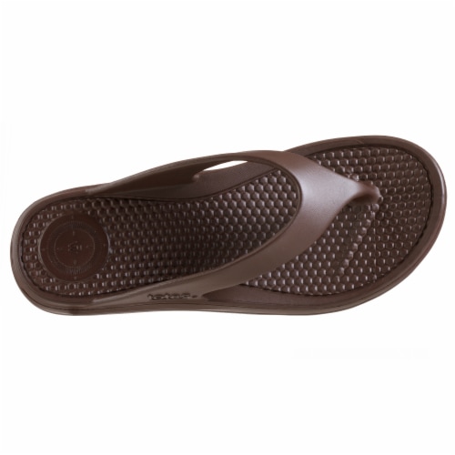 Totes Men's Sol Bounce Ara Thong - Brown Perspective: top