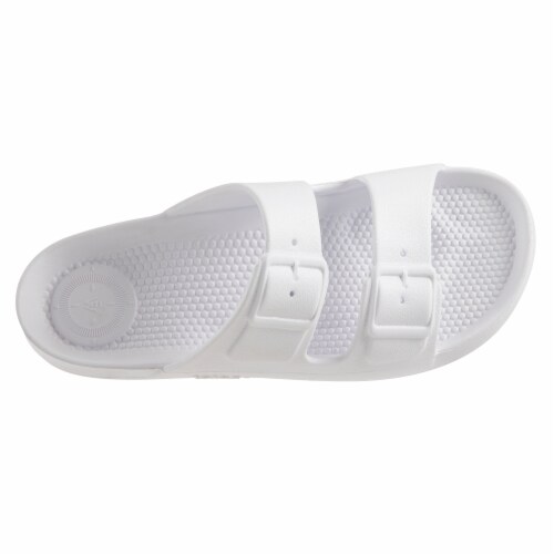 Totes Sol Bounce 2-Strap Slides - White Perspective: top