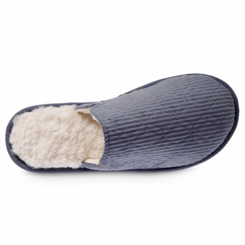 Isotoner® Quilted Velour Emmie Scuff Slipper Perspective: top