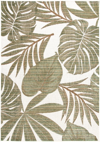 Backyard Bungalow Colourscape Carrick Indoor/Outdoor Rug - Ecru Perspective: top