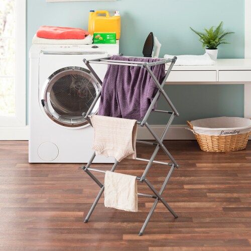 Home Basics 3-Tier Expandable Clothes Dryer Perspective: top