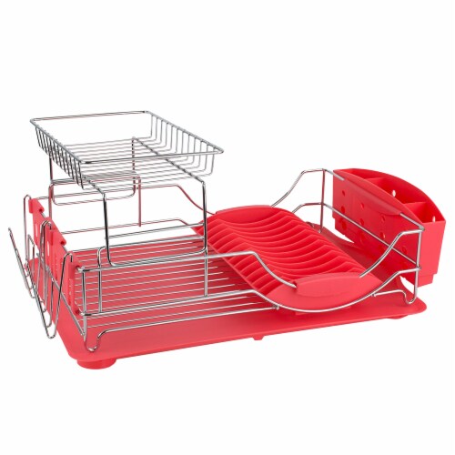 Home Basics 2 Tier Deluxe Dish Drainer 1 Unit Kroger