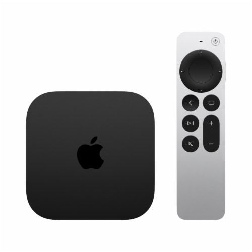 Apple 4K Wifi + Ethernet with128GB Storage Apple TV Perspective: top