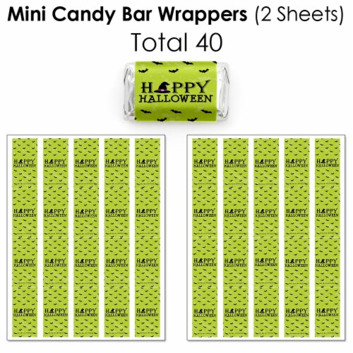 Big Dot of Happiness Happy Halloween - Witch Party Candy Favor Sticker Kit - 304 Pcs Perspective: top