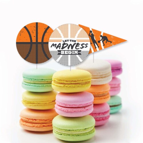 Big Dot of Happiness Basketball Let the Madness Begin Shaped Basketball