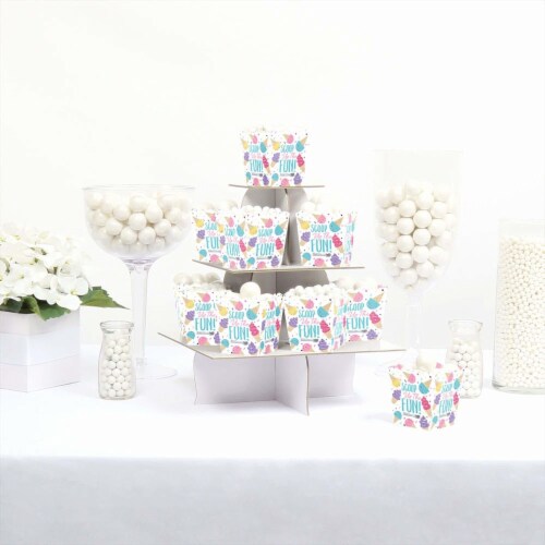 Big Dot of Happiness Scoop Up The Fun Ice Cream Mini Favor Box Party Treat Candy Boxes 12 Ct Perspective: top