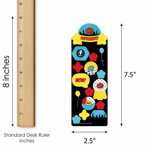 Big Dot of Happiness Bam Superhero Birthday Party Favor Kids Stickers 16 Sheets 256 Stickers Perspective: top