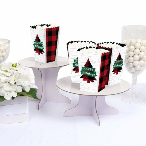 Big Dot of Happiness Holiday Plaid Trees Christmas Party Favor