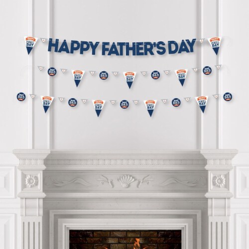 Big Dot of Happiness Happy Father's Day - Dad Party Letter Banner Decor - Happy Father's Day Perspective: top