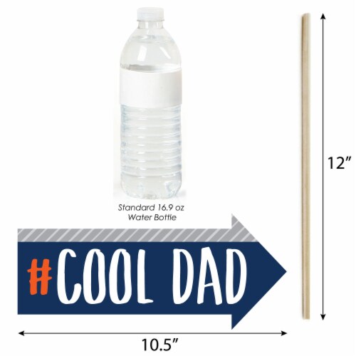 Big Dot of Happiness Funny Happy Father's Day - We Love Dad Party Photo Booth Props 10 Pc Perspective: top