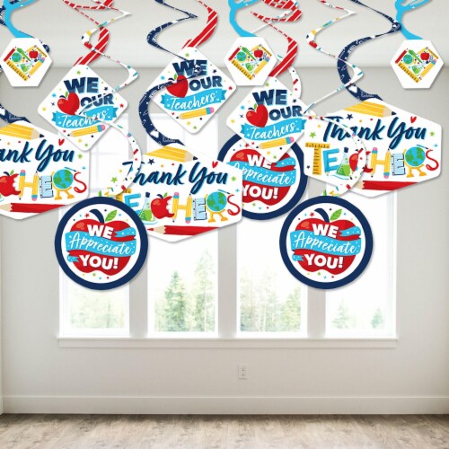 Teache Appeciation Week Banne With Hanging Swils Paty