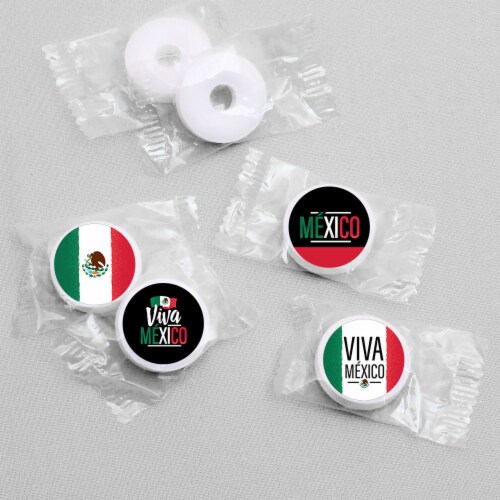 Big Dot of Happiness Viva Mexico - Party Sticker Favors - Labels Fit Hershey’s Kisses 108 Ct Perspective: top