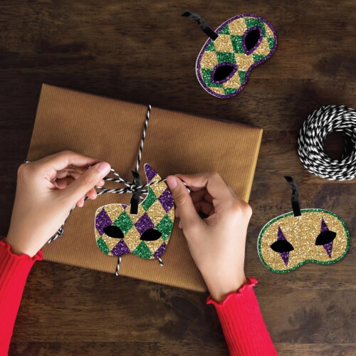 diy mardi gras ornaments
