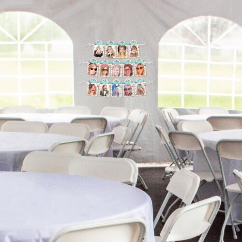 Big Dot of Happiness Colorful Floral Happy Mother's Day Decor - Picture Display Photo Banner Perspective: top