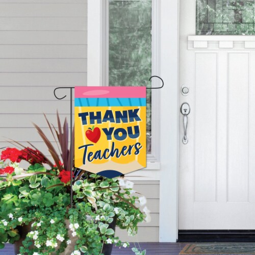 Thank You Teachers Banners Indoor Outdoor Rations Teacher Appreciation Week Porch Fence Bulletin Board Wall Hanging R