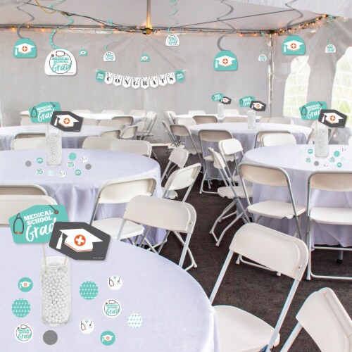 Big Dot of Happiness Medical School Grad Doctor Party Supplies Decor Galore Party Pack 51 Pc Perspective: top