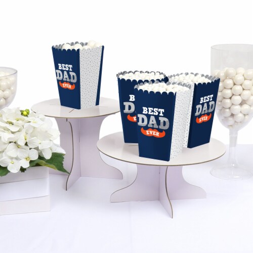 Big Dot of Happiness Happy Father's Day - We Love Dad Party Favor Popcorn Treat Boxes - 12 Ct Perspective: top