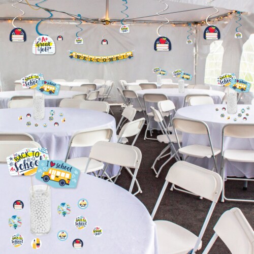 Big Dot of Happiness Back to School Classroom Supplies Kit - Decor Galore Party Pack 51 Pc Perspective: top