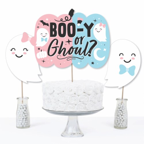 Big Dot of Happiness Boo-y or Ghoul - Halloween Gender Reveal Party - Table Toppers - 15 Ct Perspective: top