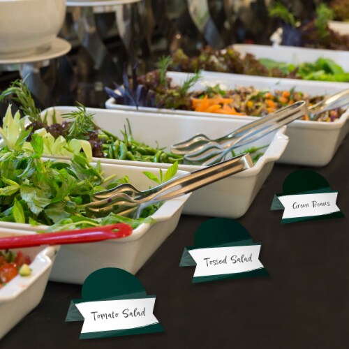 Big Dot of Happiness Emerald Elegantly Simple - Party Table Setting Name Place Cards - 24 Ct Perspective: top