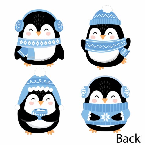 Big Dot of Happiness Winter Penguins Decorations Holiday & Christmas Party Essentials 20 Ct Perspective: top