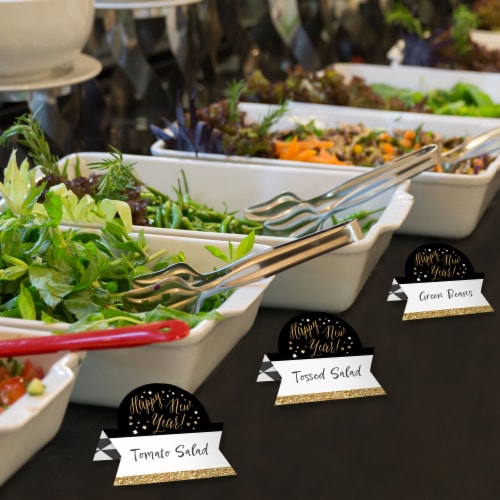 Big Dot of Happiness New Year s Eve Gold Party Buffet Table