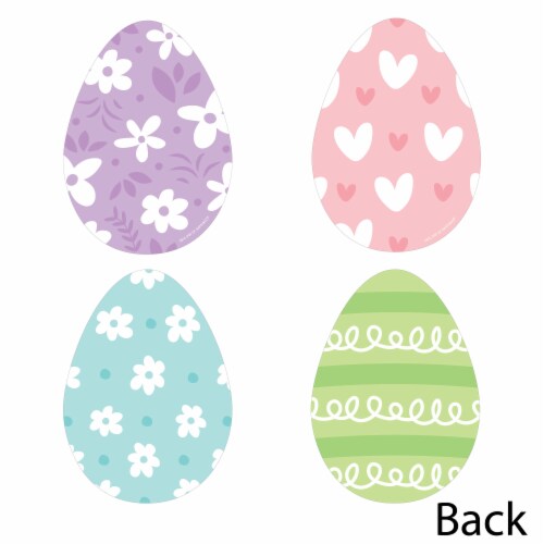 Big Dot of Happiness Spring Easter Bunny Egg Decorations Happy Easter Party Essentials 20 Ct Perspective: top