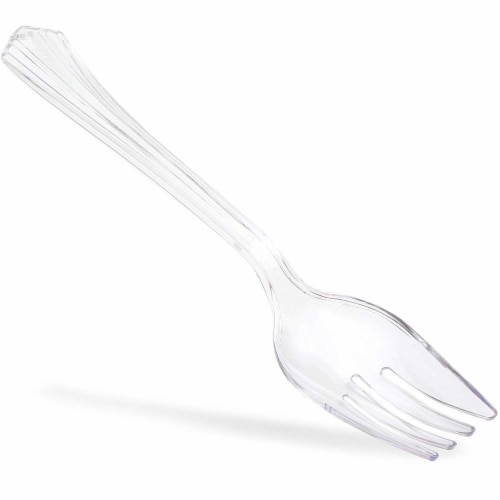 24 Pack Plastic Serving Utensils Set disposable Spoons Forks Tongs Caterware Perspective: top
