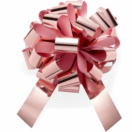 Giant Car Bow, Rose Gold Gift Wrapping for Vehicle (20 Inches