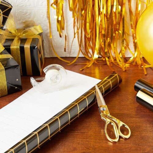 Black and clearance orange wrapping paper