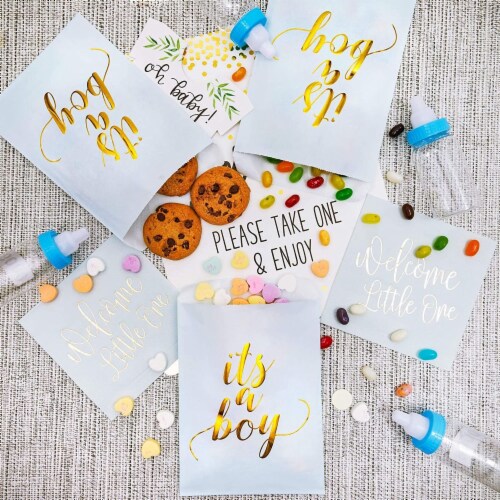 It's a Boy Baby Shower Goodie Bags (5 x 7.5 in,100 Pack), PACK Kroger