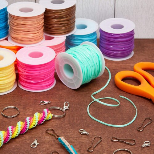 Lanyard Kit, Plastic String for Bracelets, Necklaces with Keychains (30  Yards, 104 Pieces), PACK - Kroger