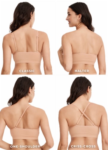 Jockey® Seamfree® Multiway Bandeau Bralette - Tan Perspective: top