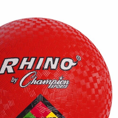 Champion Sports Playground Ball, 8-1/2 , Red, Pack of 3 Perspective: top